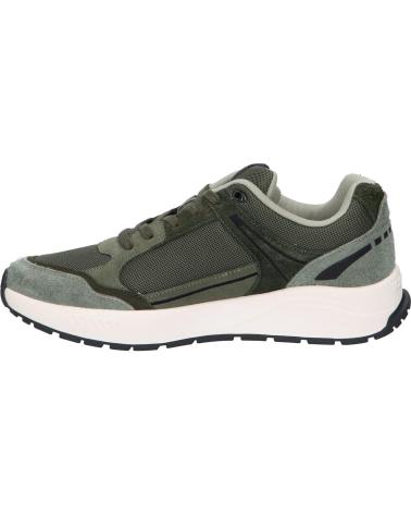 Sneaker TOMMY HILFIGER  für Herren EM0EM01494 RUNNER MIX MATERIAL  M00 DEEP WOODS