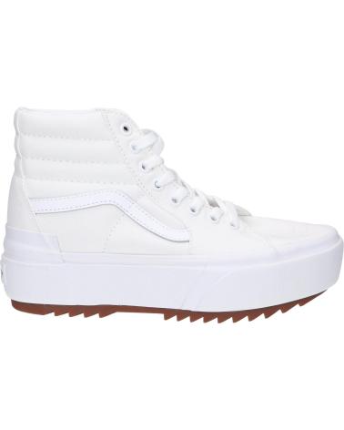 Woman Trainers VANS OFF THE WALL VN0A4BTWL5R1 UA SK8-HI STACKED  TRUE WHITE