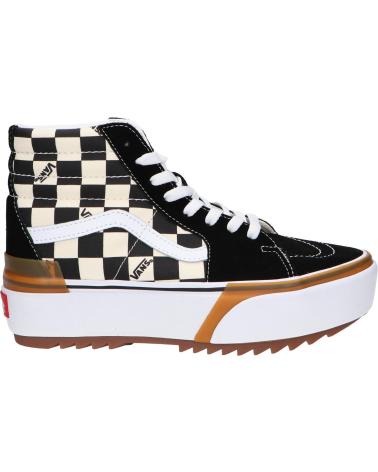 Woman Trainers VANS OFF THE WALL VN0A4BTWVLV1 UA SK8-HI STACKED  MULTI-TRUE WHITE