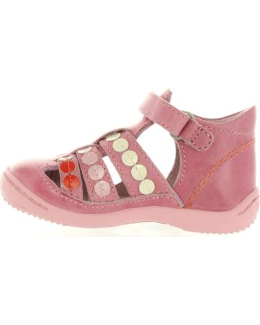 girl Sandals KICKERS 469680-10 GIFT  133 ROSE CORAIL