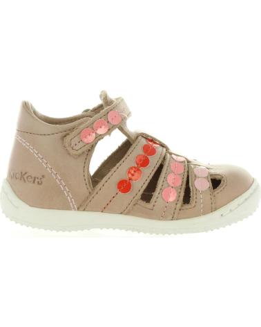 Sandales KICKERS  pour Fille 469680-10 GIFT  113 BEIGE ROSE