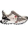 Woman Trainers EXE SY24-6  LEATHER BEIGE BLACK
