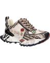 Woman Trainers EXE SY24-6  LEATHER BEIGE BLACK