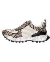 Woman Trainers EXE SY24-6  LEATHER BEIGE BLACK