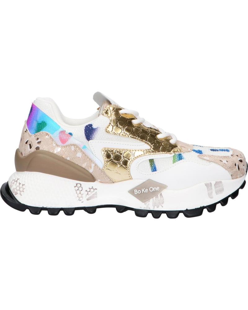  Casual sneakers for women EXE D190608-17  PU WHITE BEIGE