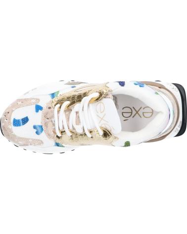  Casual sneakers for women EXE D190608-17  PU WHITE BEIGE