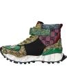  Casual sneakers for women EXE SY24-7  LEATHER GREEN BLACK