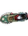  Casual sneakers for women EXE SY24-7  LEATHER GREEN BLACK