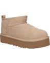 Woman and girl Mid boots UGG 1157791K CLASSIC ULTRA MINI PLATFORM  SAND