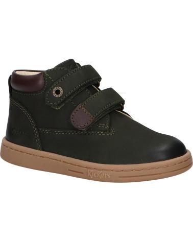 boy Mid boots KICKERS 571987-30 TACKEASY GOLF  20 KAKI