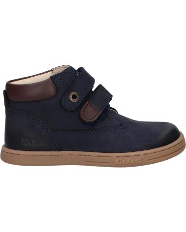 boy Mid boots KICKERS 571987-10 TACKEASY GOLF  10 MARINE