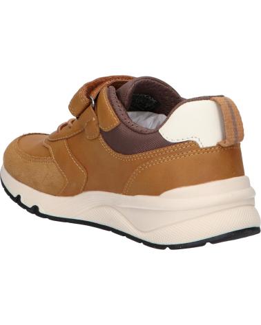 girl and boy Trainers GEOX J46H0D 0MEFU J ROONER  C2266 DK YELLOW-COFFEE