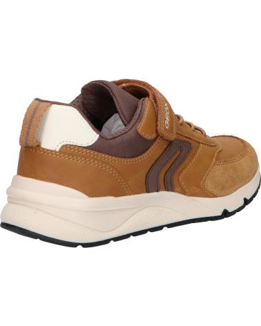 girl and boy Trainers GEOX J46H0D 0MEFU J ROONER  C2266 DK YELLOW-COFFEE
