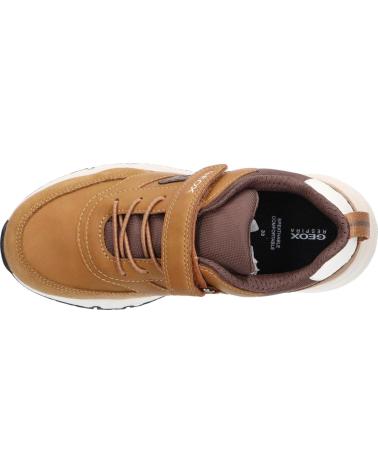 girl and boy Trainers GEOX J46H0D 0MEFU J ROONER  C2266 DK YELLOW-COFFEE