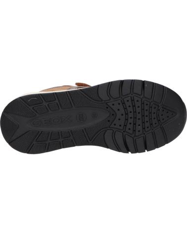 girl and boy Trainers GEOX J46H0D 0MEFU J ROONER  C2266 DK YELLOW-COFFEE