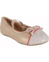 girl Flat shoes Flower Girl 220802-B4600  SILVER-CORAL