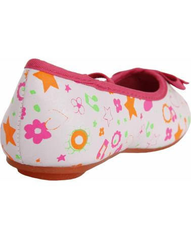 girl Flat shoes Flower Girl 149200-B2040  WHITE-FUXIA