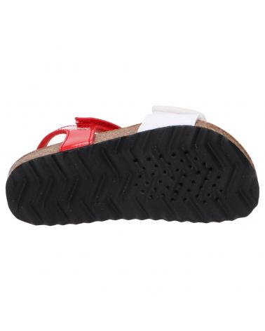 girl Sandals GEOX B152RC 00254 B CHALKI  C0003 RED-WHITE