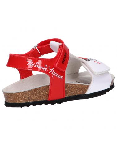 girl Sandals GEOX B152RC 00254 B CHALKI  C0003 RED-WHITE