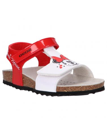 Sandalen GEOX  für Mädchen B152RC 00254 B CHALKI  C0003 RED-WHITE