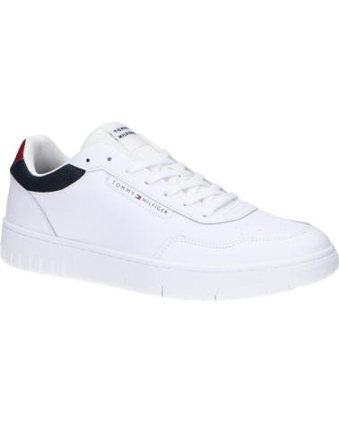 Sportif TOMMY HILFIGER  pour Homme FM0FM05369 BASKET CORE LITE LTH  YBS WHITE