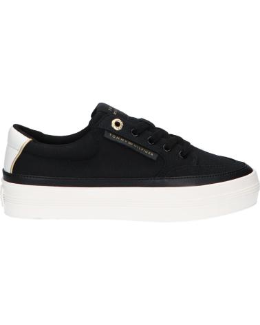 Deportivas TOMMY HILFIGER  de Mujer FW0FW08323 ESSENTIAL VULC TEXTILE SNEAKER  BDS BLACK