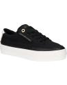  Casual sneakers for women TOMMY HILFIGER FW0FW08323 ESSENTIAL VULC TEXTILE SNEAKER  BDS BLACK
