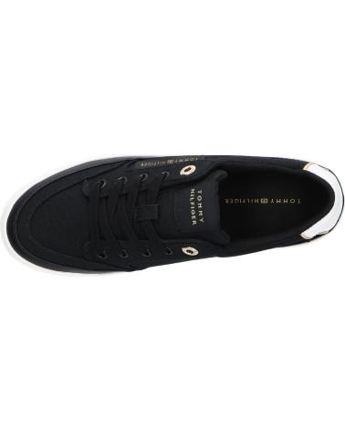  Casual sneakers for women TOMMY HILFIGER FW0FW08323 ESSENTIAL VULC TEXTILE SNEAKER  BDS BLACK