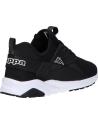 Woman and girl and boy sports shoes KAPPA 35156HW SAN PUERTO  A00 LACE JR BLACK-WHITE