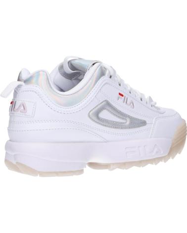 Woman and girl and boy sports shoes FILA FFT0017 DISRUPTOR F  13078 WHITE-IRIDESCENT