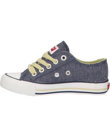 Woman and girl and boy Trainers LEVIS VTRU0008T TRUCKER LOW  0010 BLUE