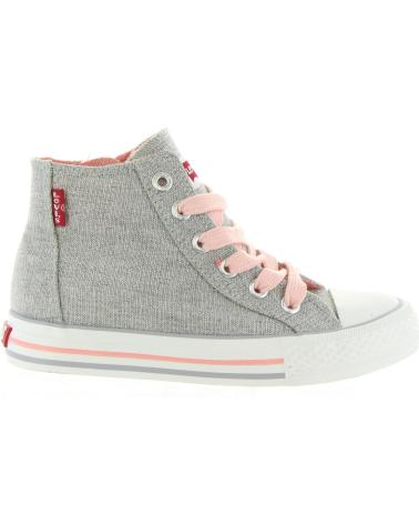 Woman and girl and boy Trainers LEVIS VTRU0007T TRUCKER HI  0050 SILVER