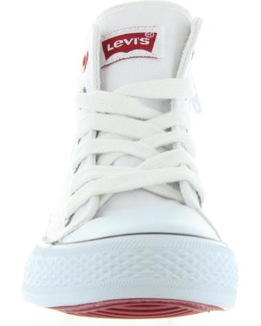Woman and girl and boy Trainers LEVIS VTRU0001T TRUCKER HI  0061 WHITE