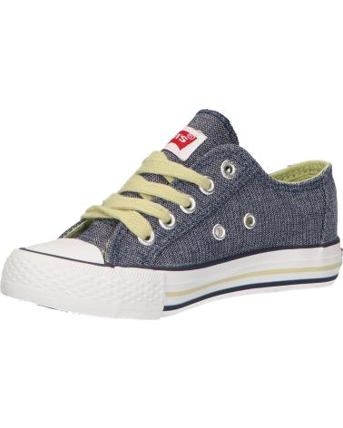 Woman and girl and boy Trainers LEVIS VTRU0008T TRUCKER LOW  0010 BLUE