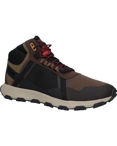 Man boots TIMBERLAND TB0A41W7 WINSOR TRAIL MID WATERPROOF  EJU1 MEDIUM BROWN MESH