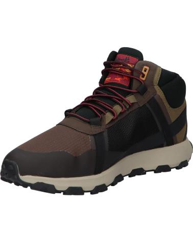 Man boots TIMBERLAND TB0A41W7 WINSOR TRAIL MID WATERPROOF  EJU1 MEDIUM BROWN MESH