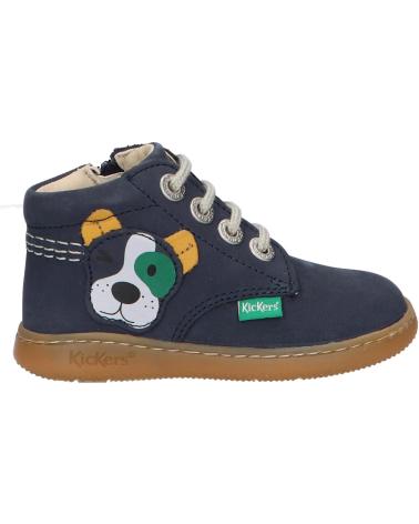 Bottines KICKERS  pour Garçon 947592-10 KICKBILLISTA  103 MARINE CHIEN