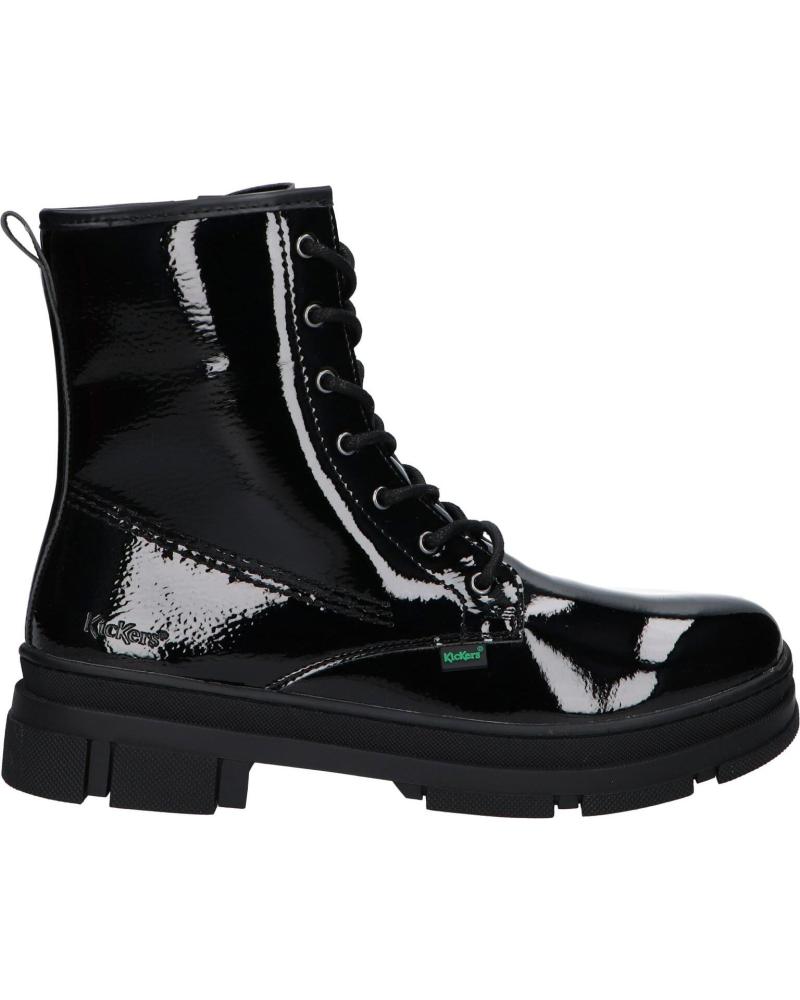 girl boots KICKERS 947271-30 KICK GOJI  83 NOIR VERNIS