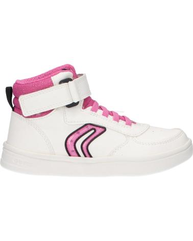 Sneaker GEOX  für Mädchen J264MC 0BCEW J DJROCK GIRL  C0563 WHITE-FUCHSIA