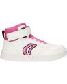 Sneaker GEOX  für Mädchen J264MC 0BCEW J DJROCK GIRL  C0563 WHITE-FUCHSIA