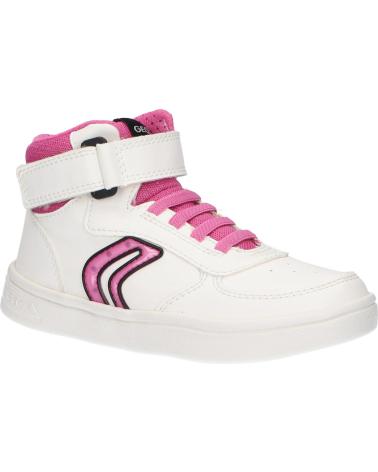 Sneaker GEOX  für Mädchen J264MC 0BCEW J DJROCK GIRL  C0563 WHITE-FUCHSIA