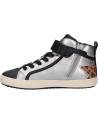 Sportif GEOX  pour Femme et Fille J944GM 0NFDH J KALISPERA GIRL  C0474 SILVER-BLACK