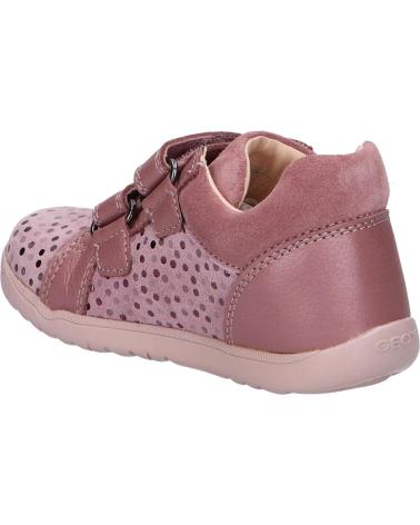  Casual sneakers for girl GEOX B164PA 00744 B MACCHIA GIRL  C8006 DK PINK