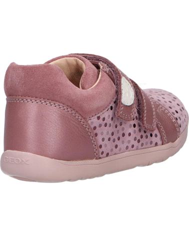  Casual sneakers for girl GEOX B164PA 00744 B MACCHIA GIRL  C8006 DK PINK