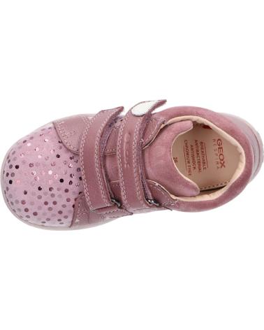  Casual sneakers for girl GEOX B164PA 00744 B MACCHIA GIRL  C8006 DK PINK