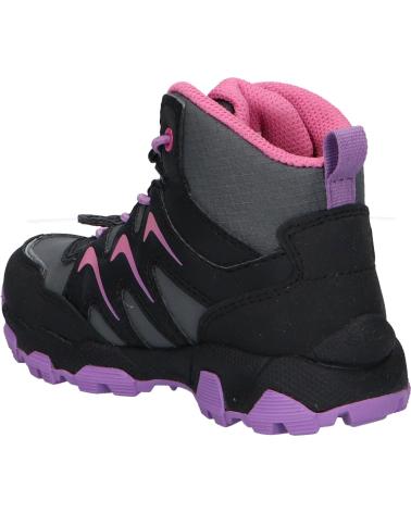 Woman and girl and boy boots GEOX J264LB 054FU J MAGNETAR G B ABX  C0037 BLACK-PURPLE