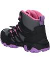 Woman and girl and boy boots GEOX J264LB 054FU J MAGNETAR G B ABX  C0037 BLACK-PURPLE