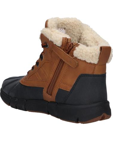 Man and boy boots GEOX J269XE 0ME50 J FLEXYPER BOY B ABX  C0034 COGNAC-BLACK