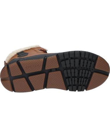 Man and boy boots GEOX J269XE 0ME50 J FLEXYPER BOY B ABX  C0034 COGNAC-BLACK