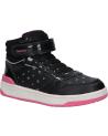 Sneaker GEOX  für Mädchen J36HXA 004AS J WASHIBA GIRL  C0922 BLACK-FUCHSIA